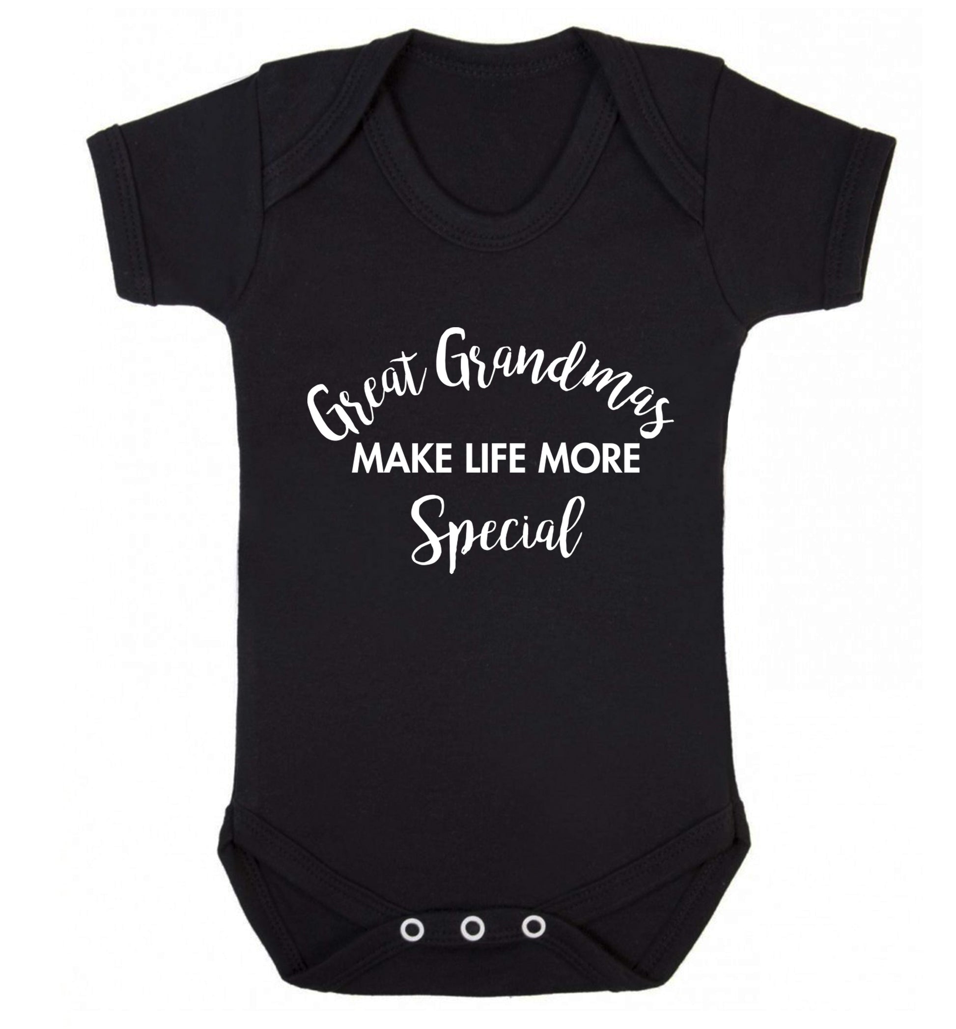 Great Grandmas make life more special Baby Vest black 18-24 months