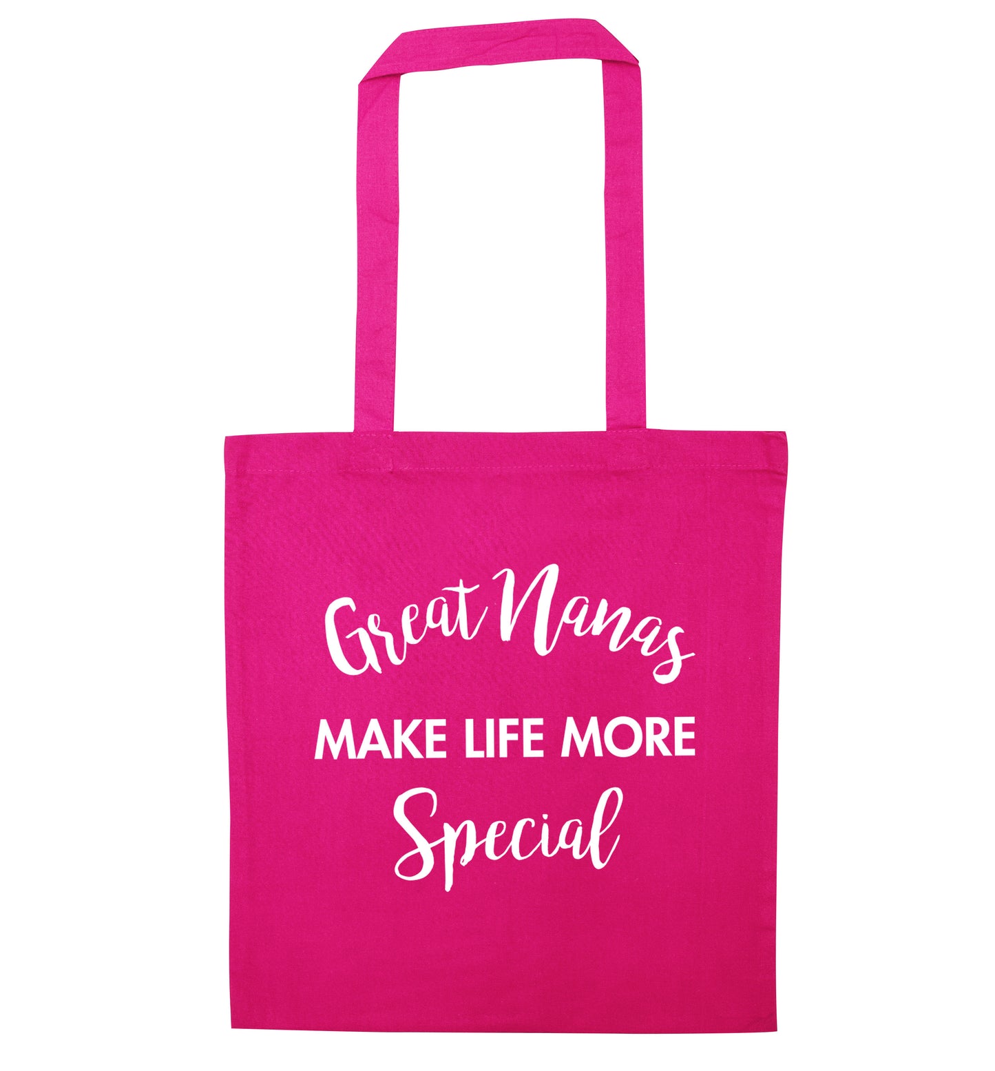 Great nanas make life more special pink tote bag