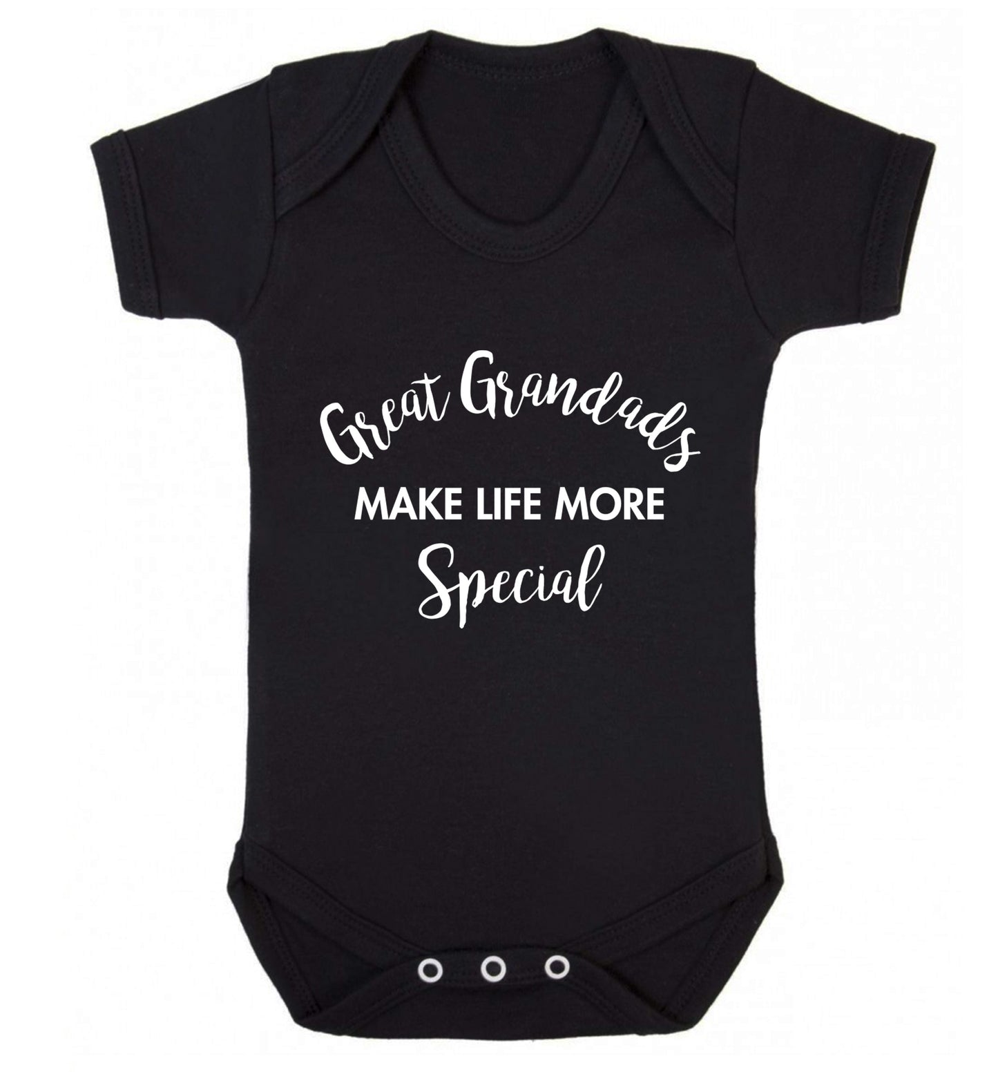 Great Grandads make life more special Baby Vest black 18-24 months