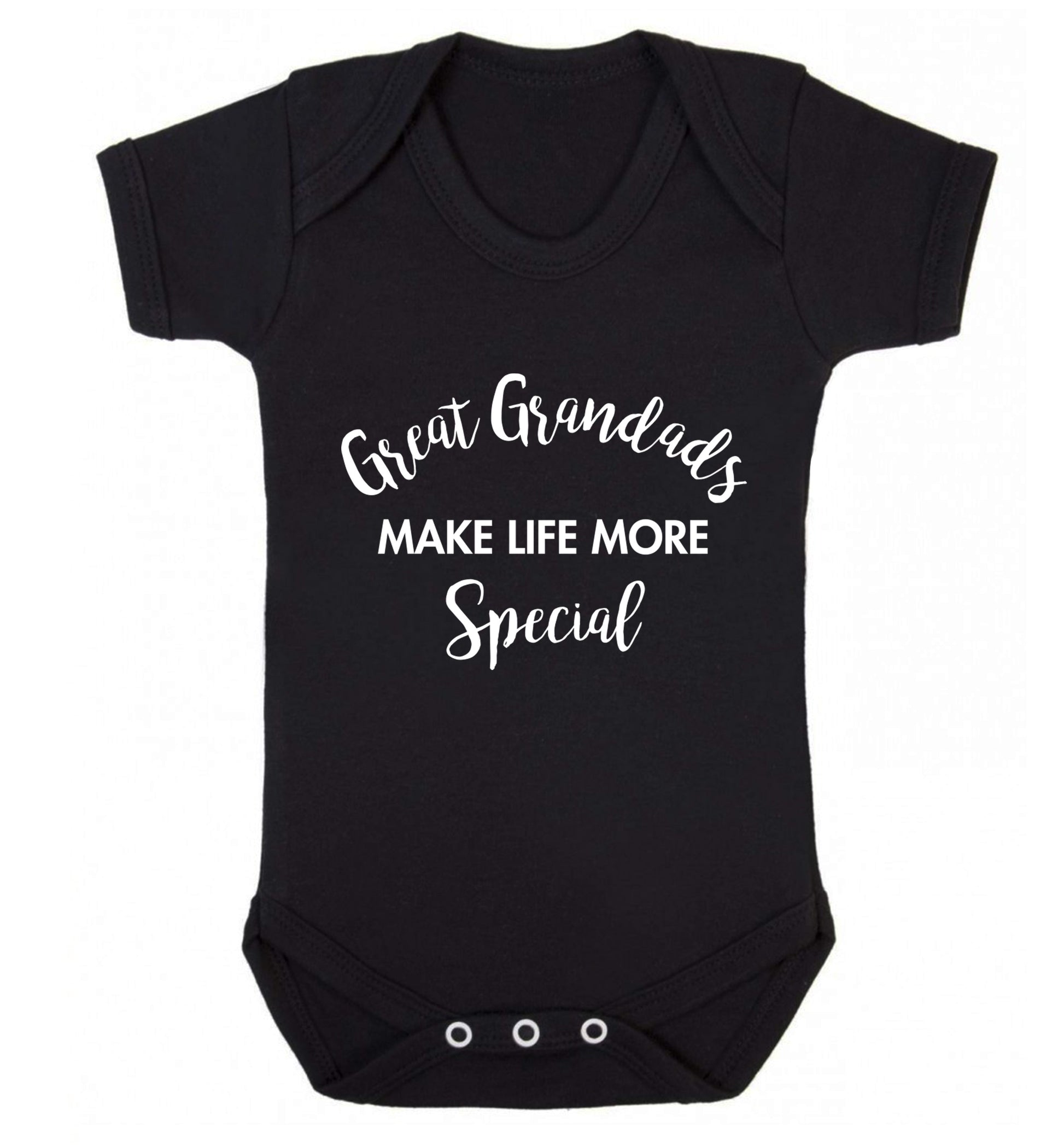 Great Grandads make life more special Baby Vest black 18-24 months