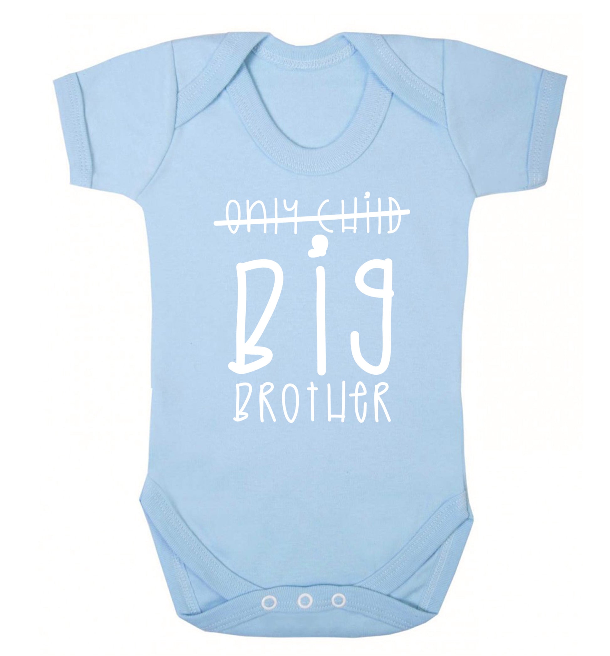 Only child big brother Baby Vest pale blue 18-24 months