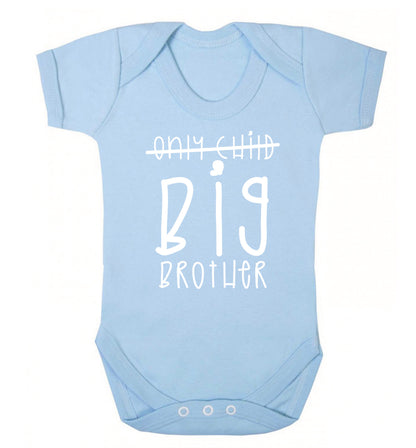 Only child big brother Baby Vest pale blue 18-24 months