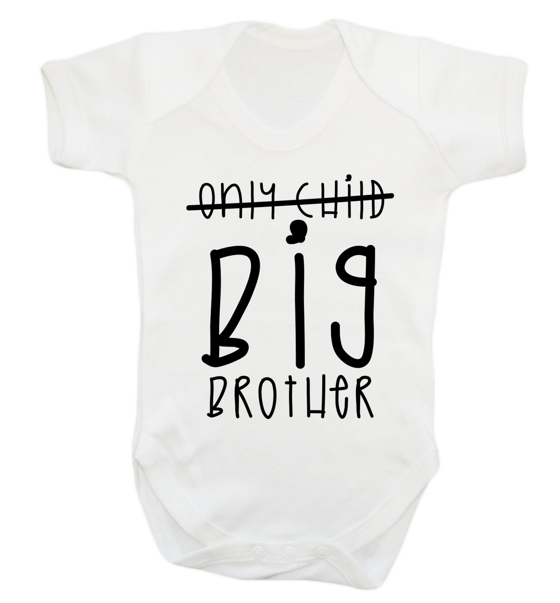 Only child big brother Baby Vest white 18-24 months