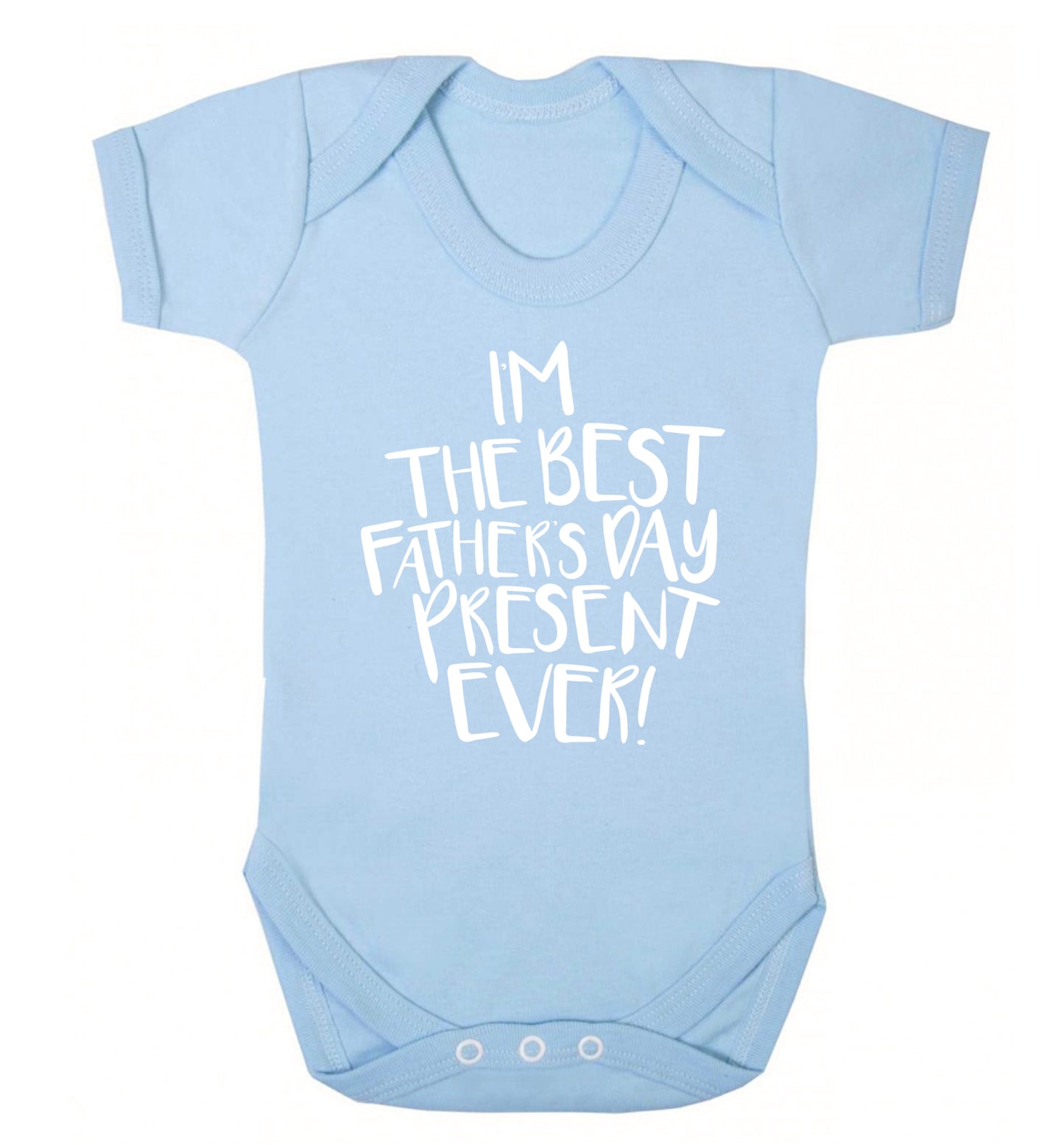 I'm the best father's day present ever! Baby Vest pale blue 18-24 months