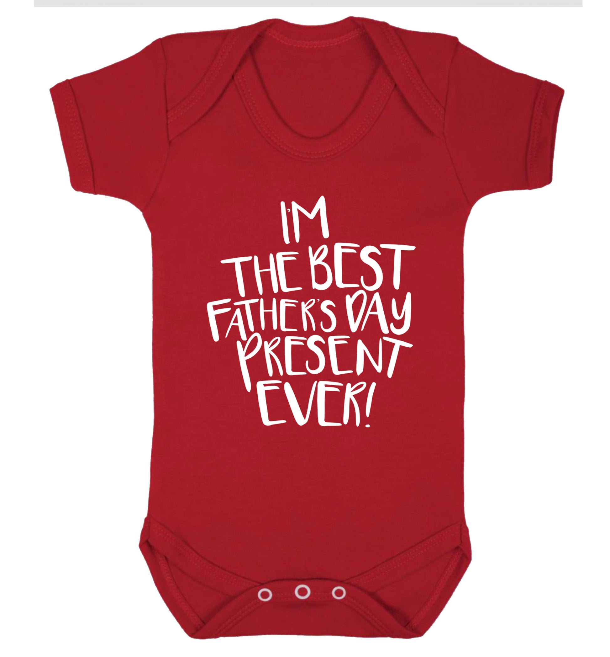 I'm the best father's day present ever! Baby Vest red 18-24 months