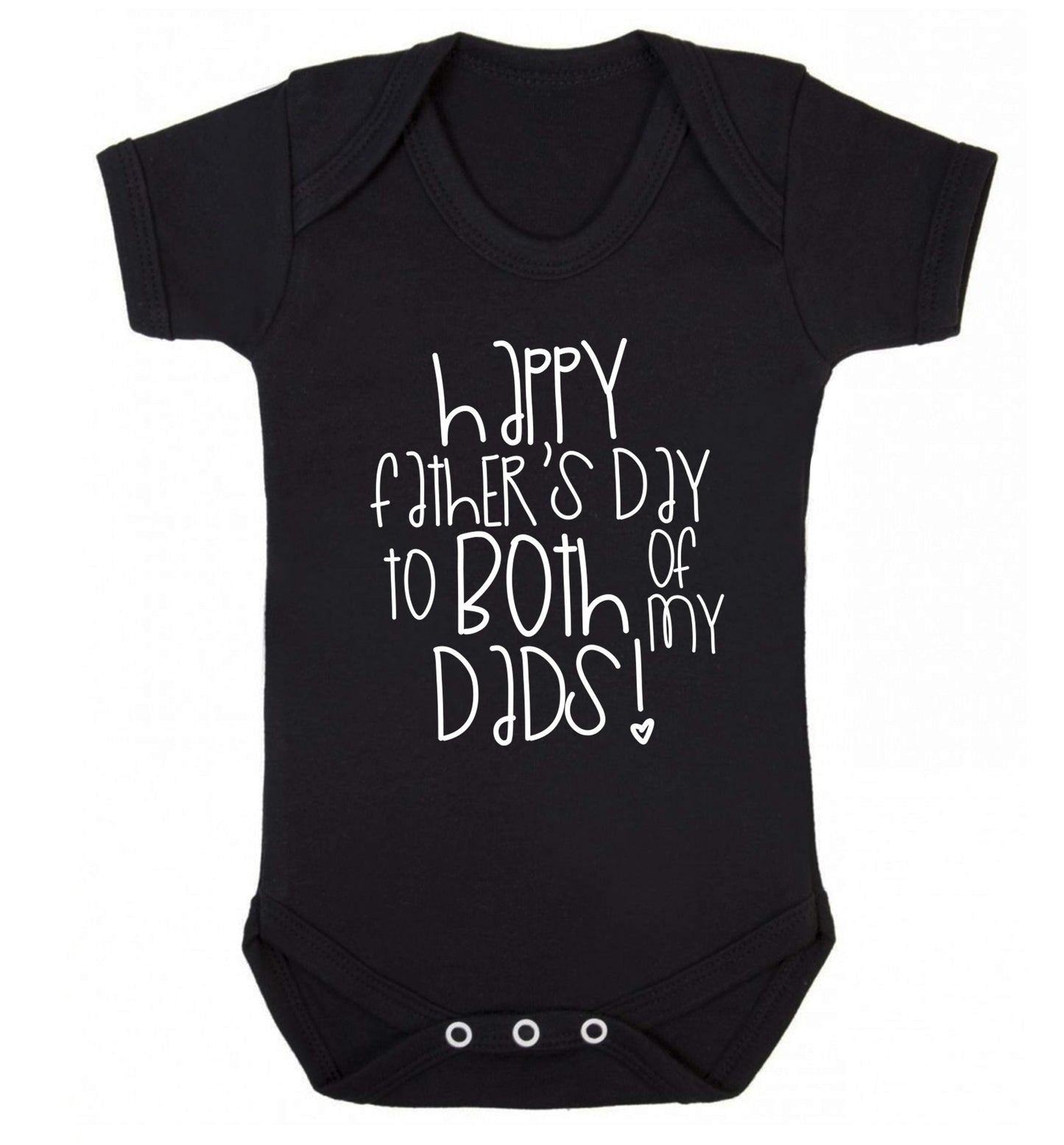 Happy father's day to both of my dads Baby Vest black 18-24 months