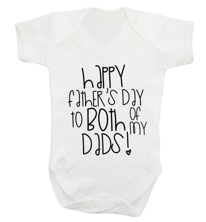 Happy father's day to both of my dads Baby Vest white 18-24 months