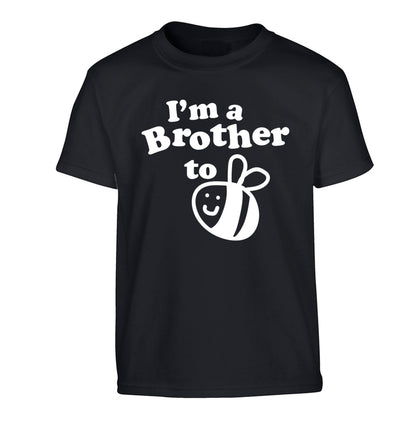 I'm a brother to be Children's black Tshirt 12-14 Years
