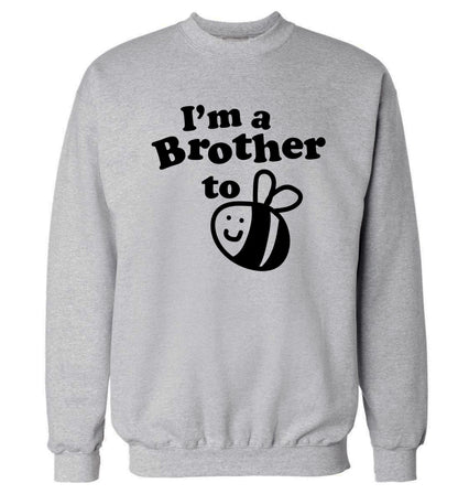 I'm a brother to be Adult's unisex grey Sweater 2XL