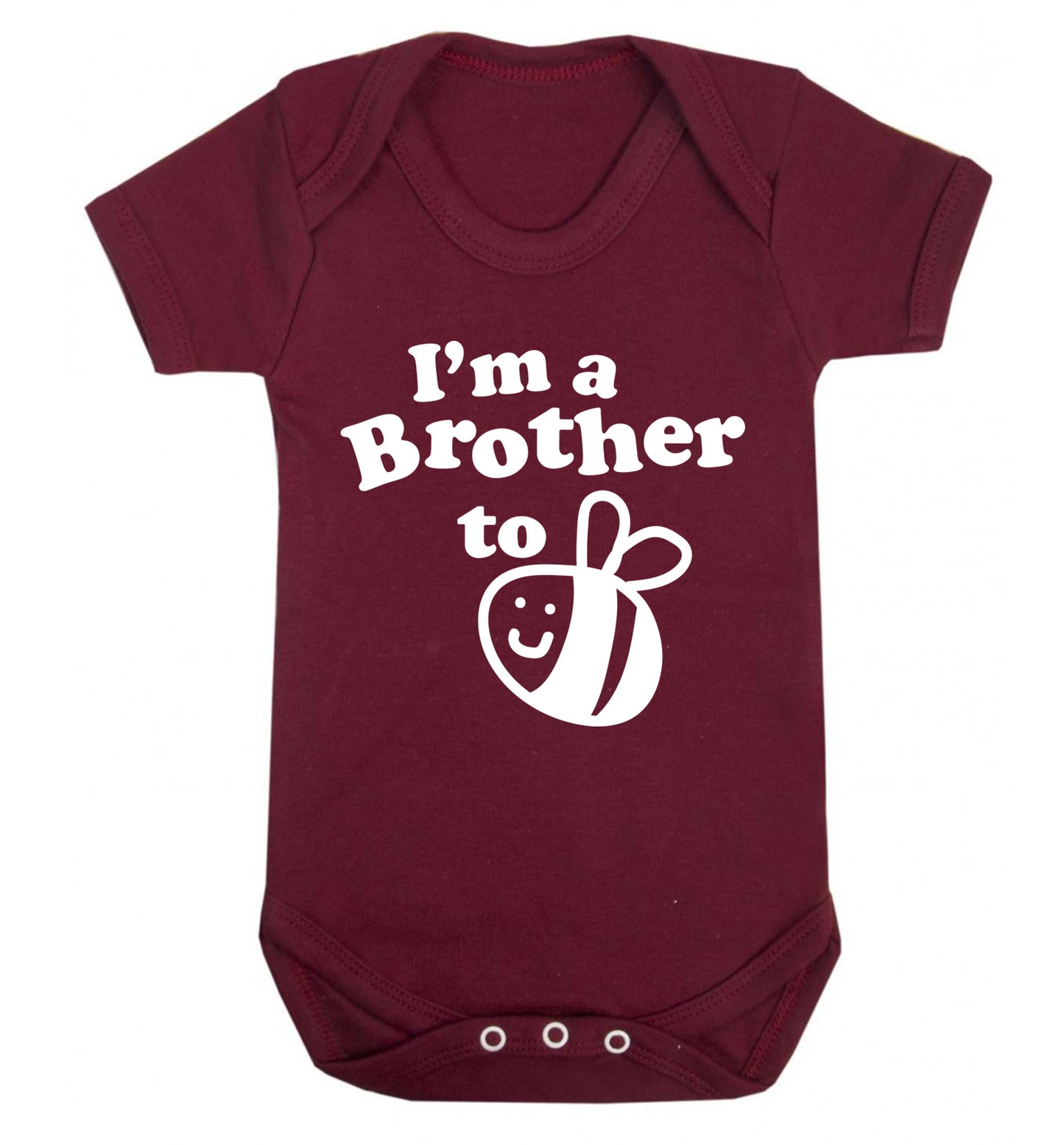 I'm a brother to be Baby Vest maroon 18-24 months