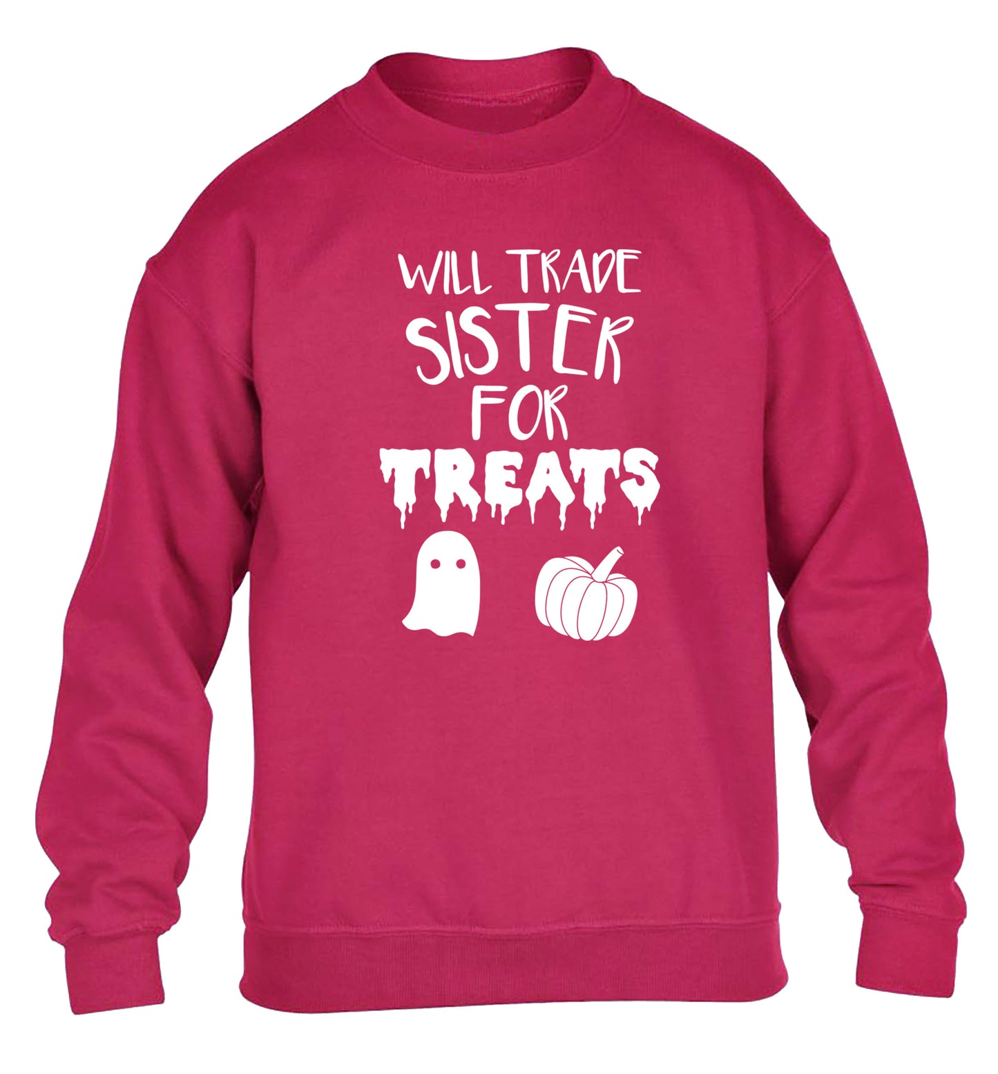 Will trade sister for treats children's pink sweater 12-14 Years
