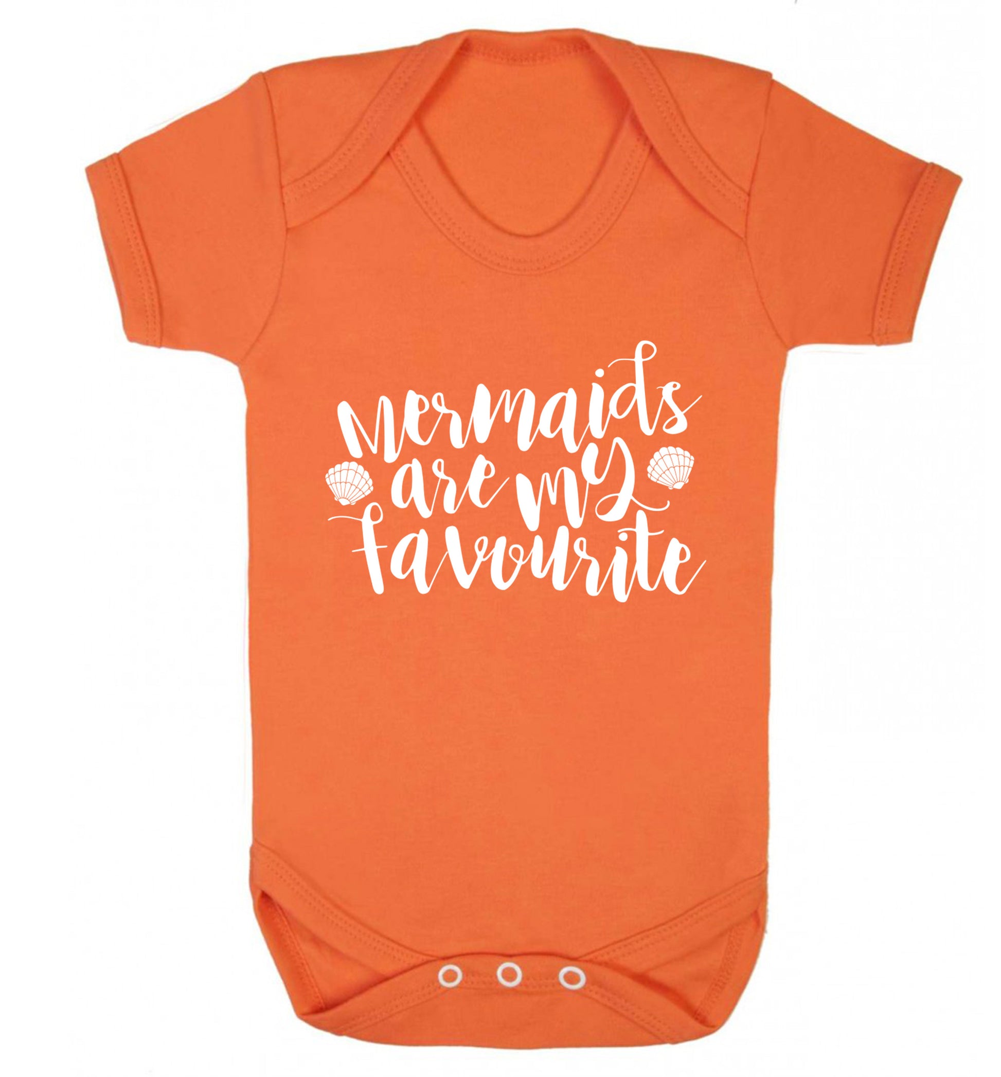 Mermaids are my favourite Baby Vest orange 18-24 months