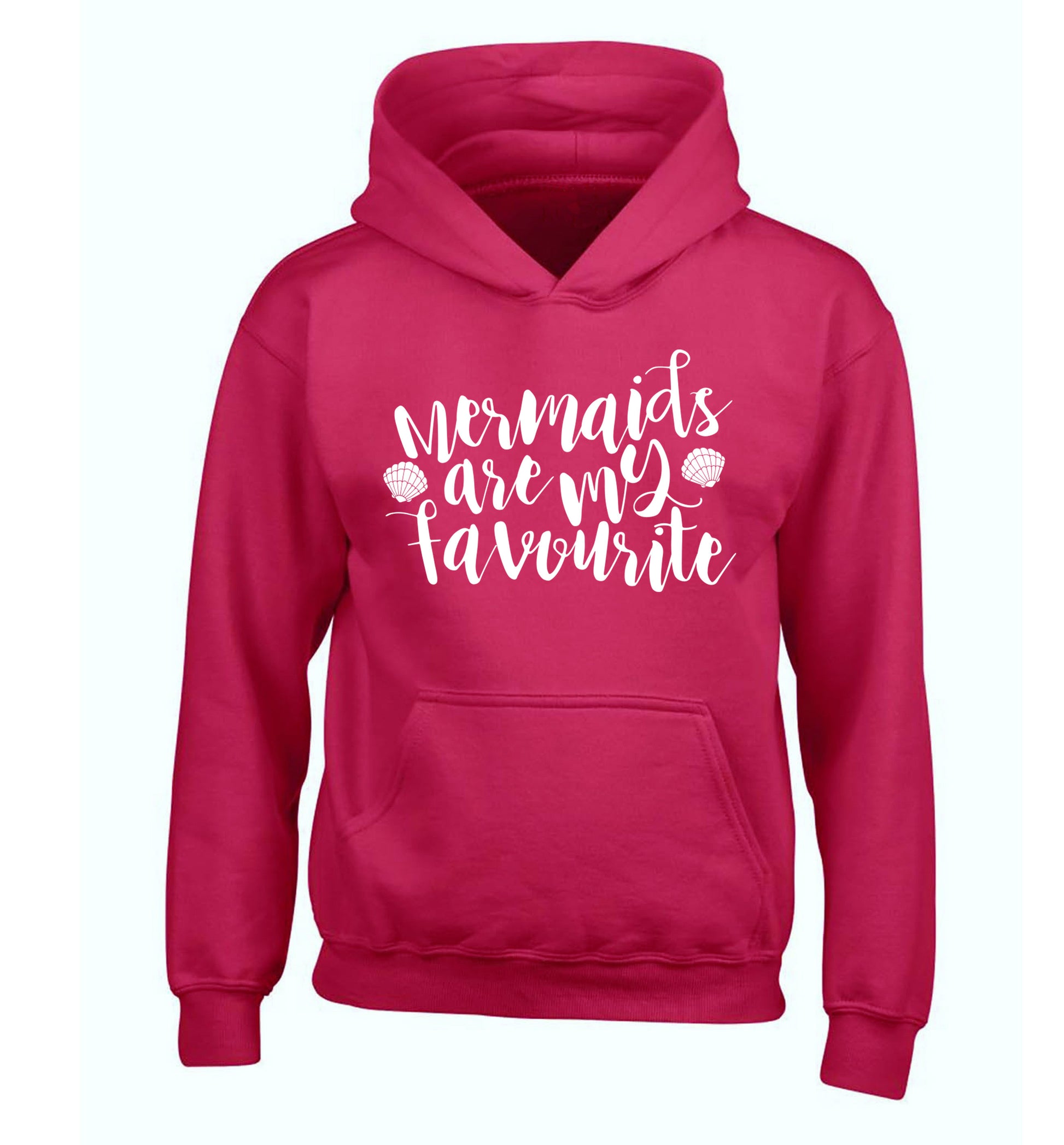 Mermaids are my favourite children's pink hoodie 12-14 Years