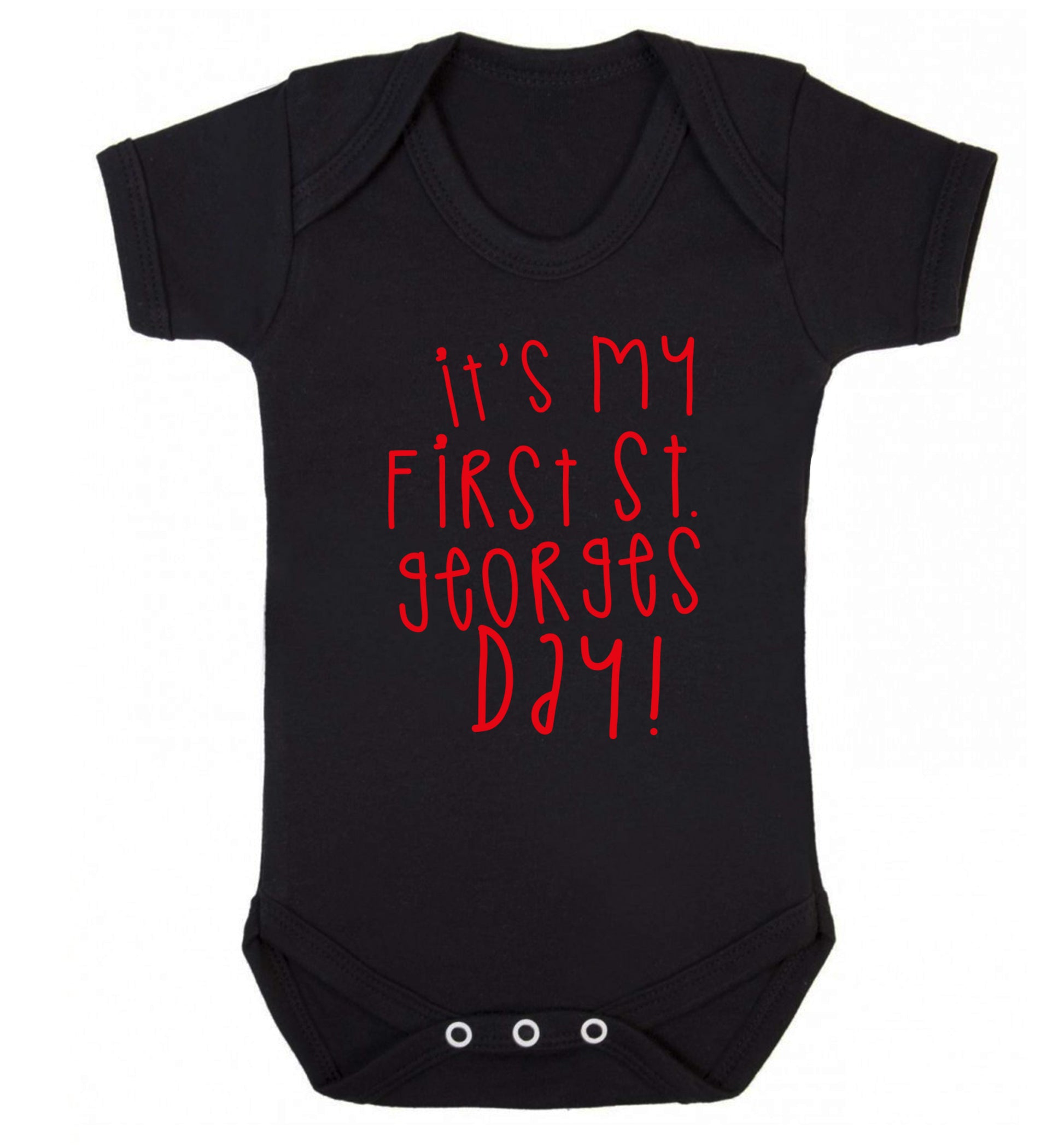 It's my first St Georges day Baby Vest black 18-24 months
