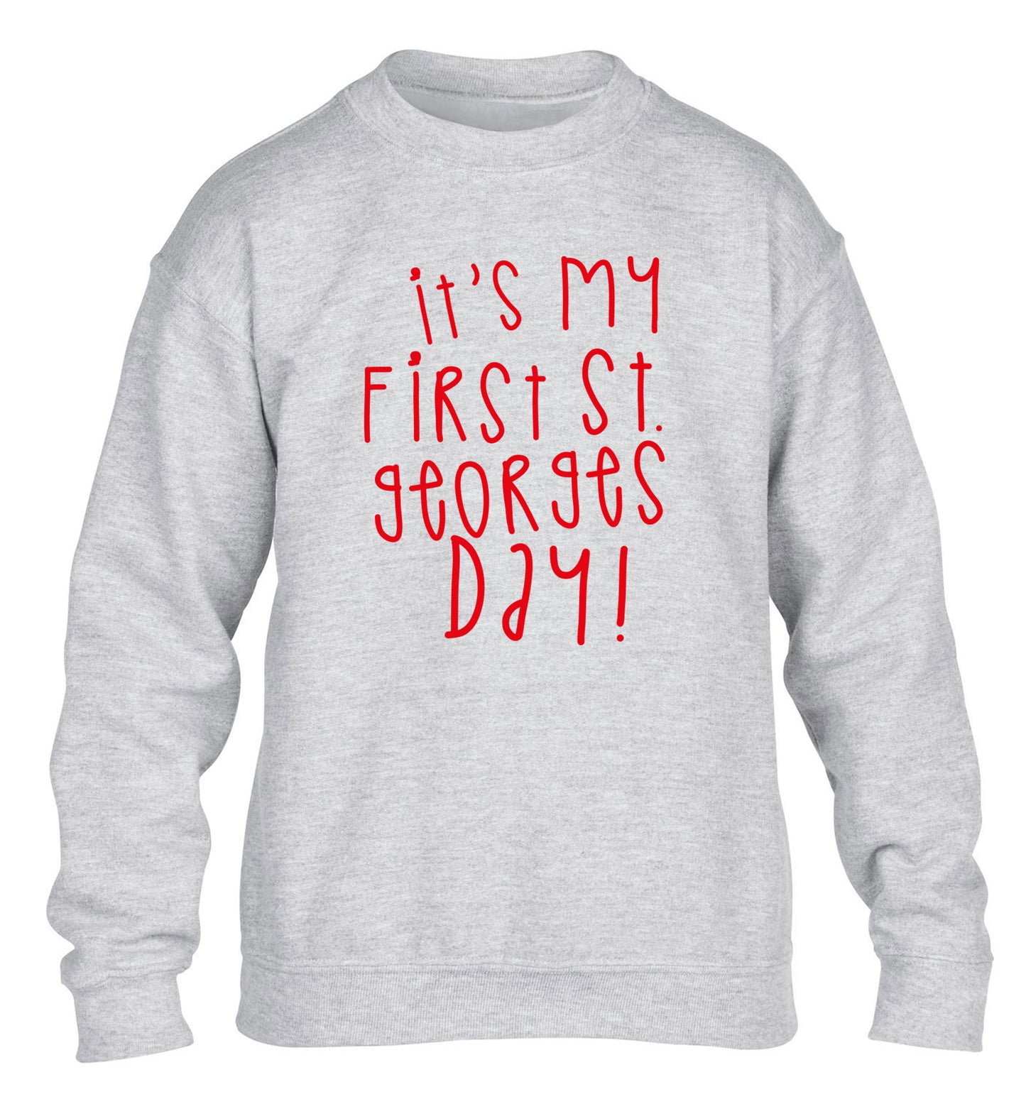 It's my first St Georges day children's grey sweater 12-14 Years