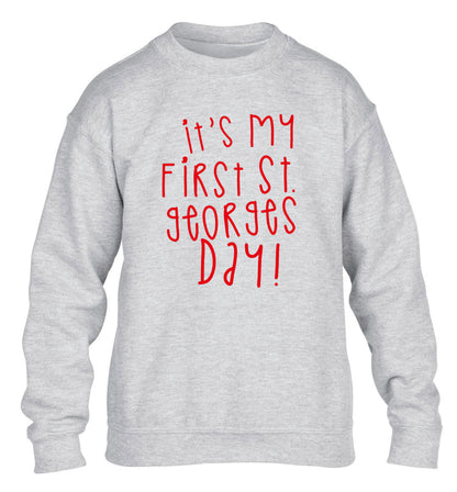 It's my first St Georges day children's grey sweater 12-14 Years