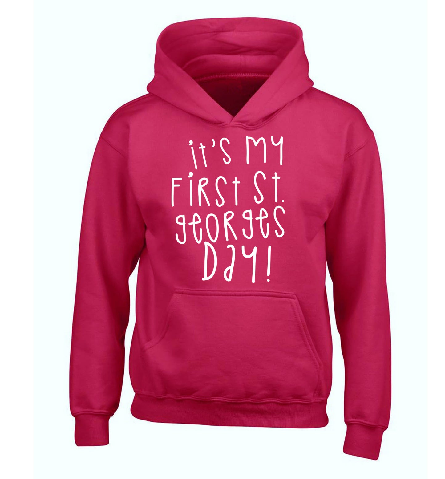 It's my first St Georges day children's pink hoodie 12-14 Years