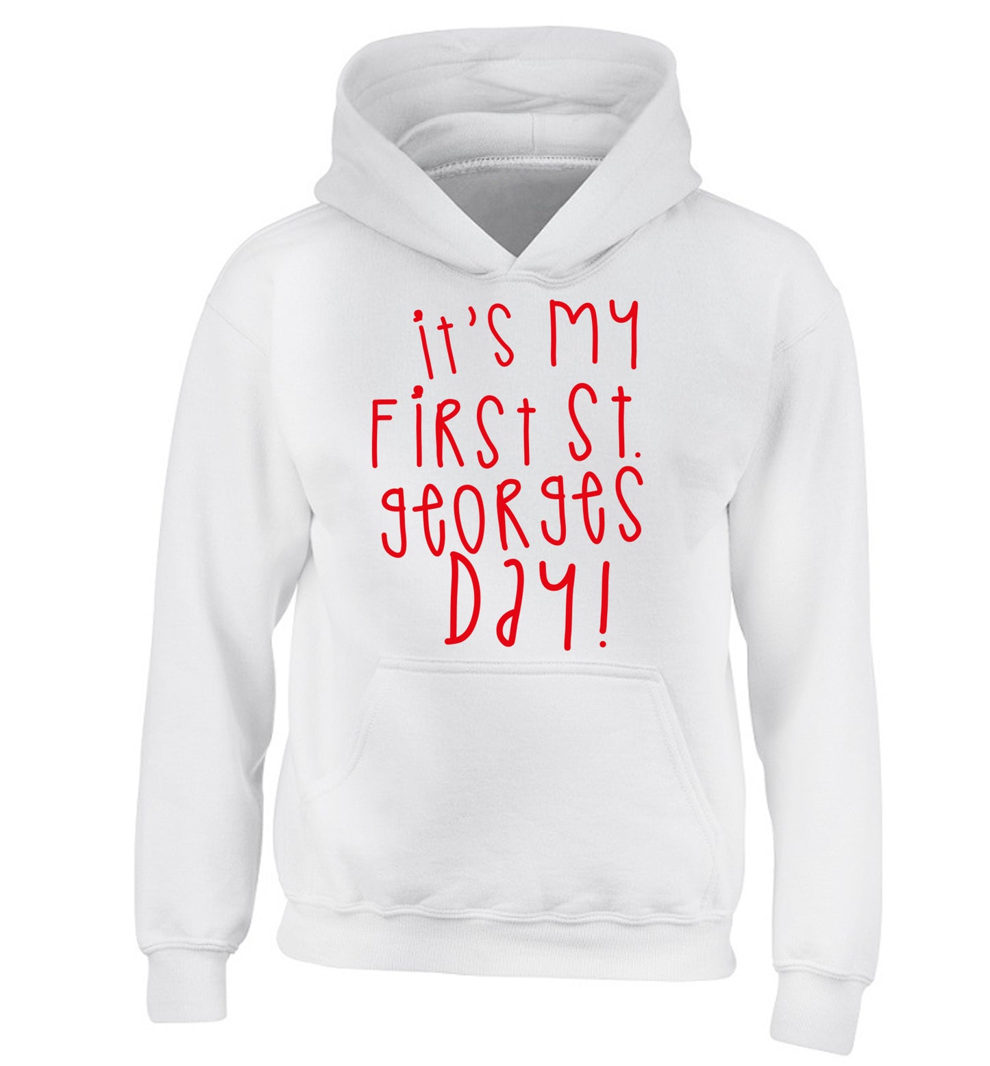 It's my first St Georges day children's white hoodie 12-14 Years