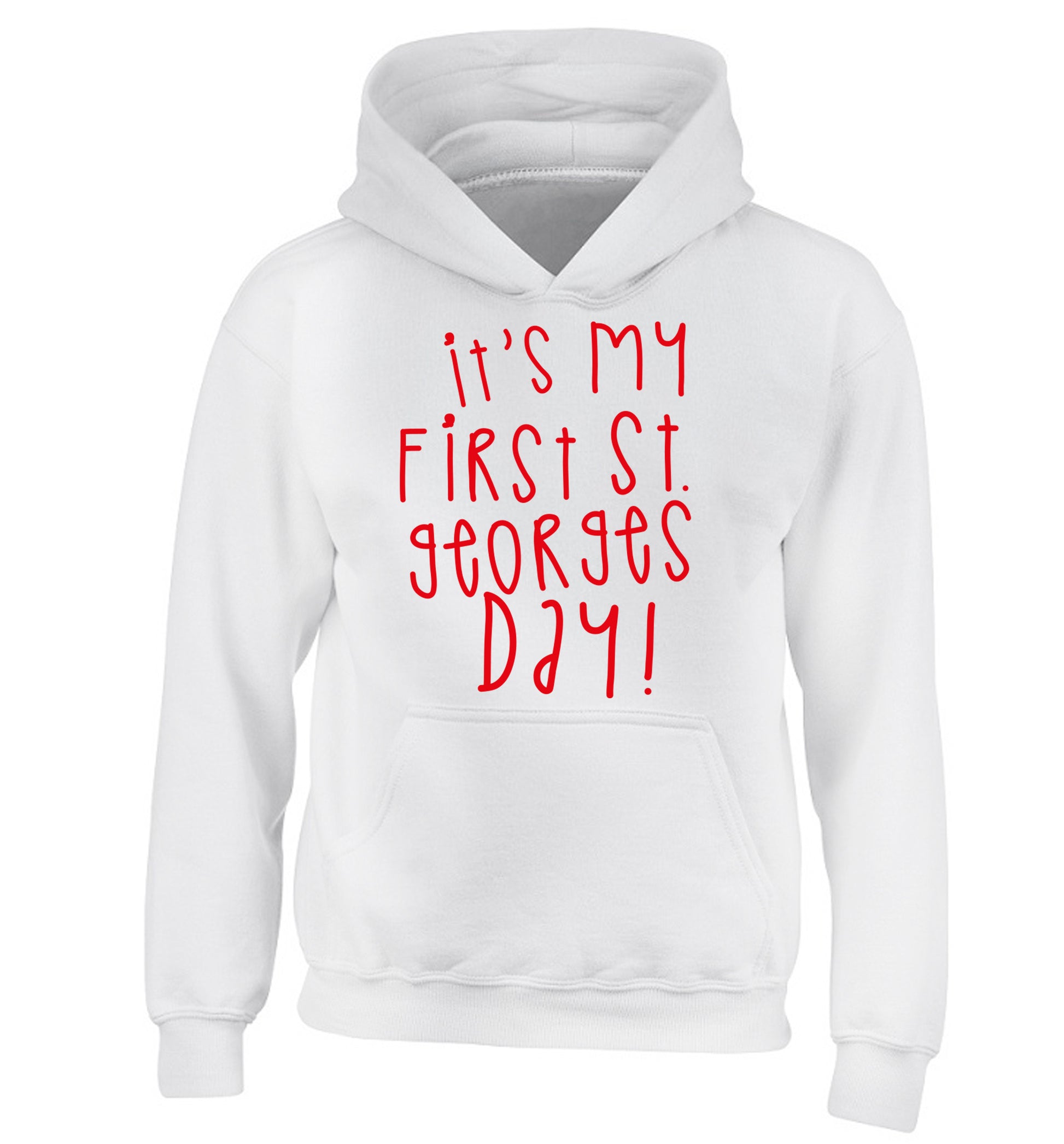 It's my first St Georges day children's white hoodie 12-14 Years