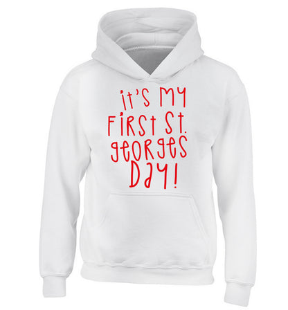 It's my first St Georges day children's white hoodie 12-14 Years
