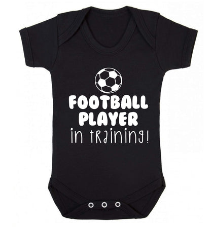 Football player in training Baby Vest black 18-24 months