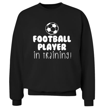 Football player in training Adult's unisex black Sweater 2XL