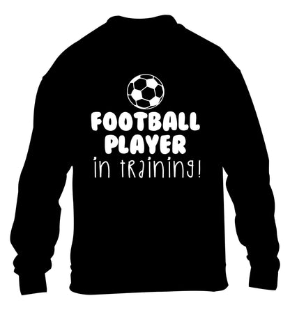 Football player in training children's black sweater 12-14 Years