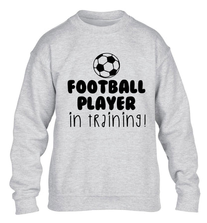 Football player in training children's grey sweater 12-14 Years