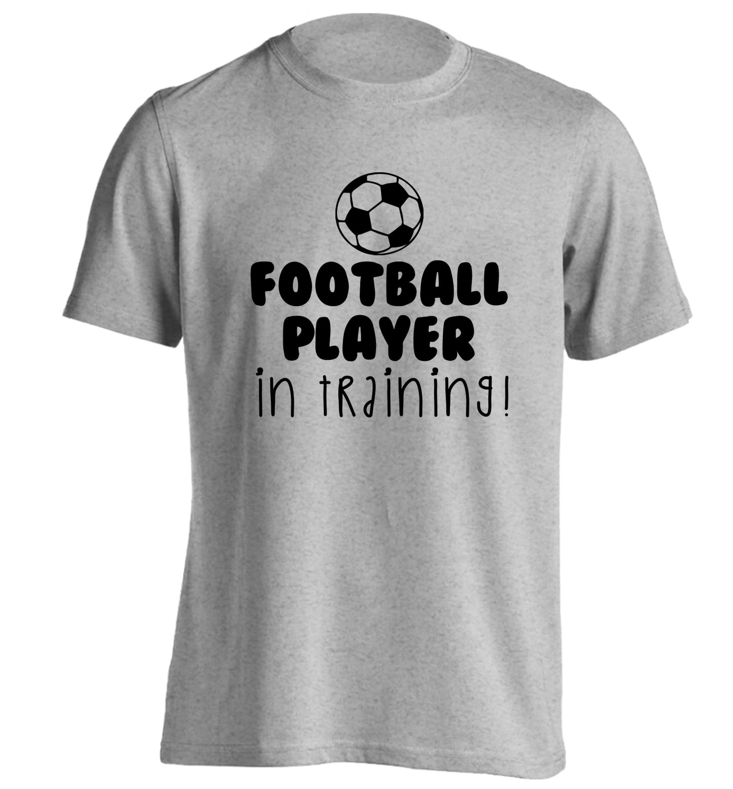 Football player in training adults unisex grey Tshirt 2XL