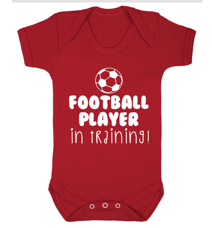 Football player in training Baby Vest red 18-24 months