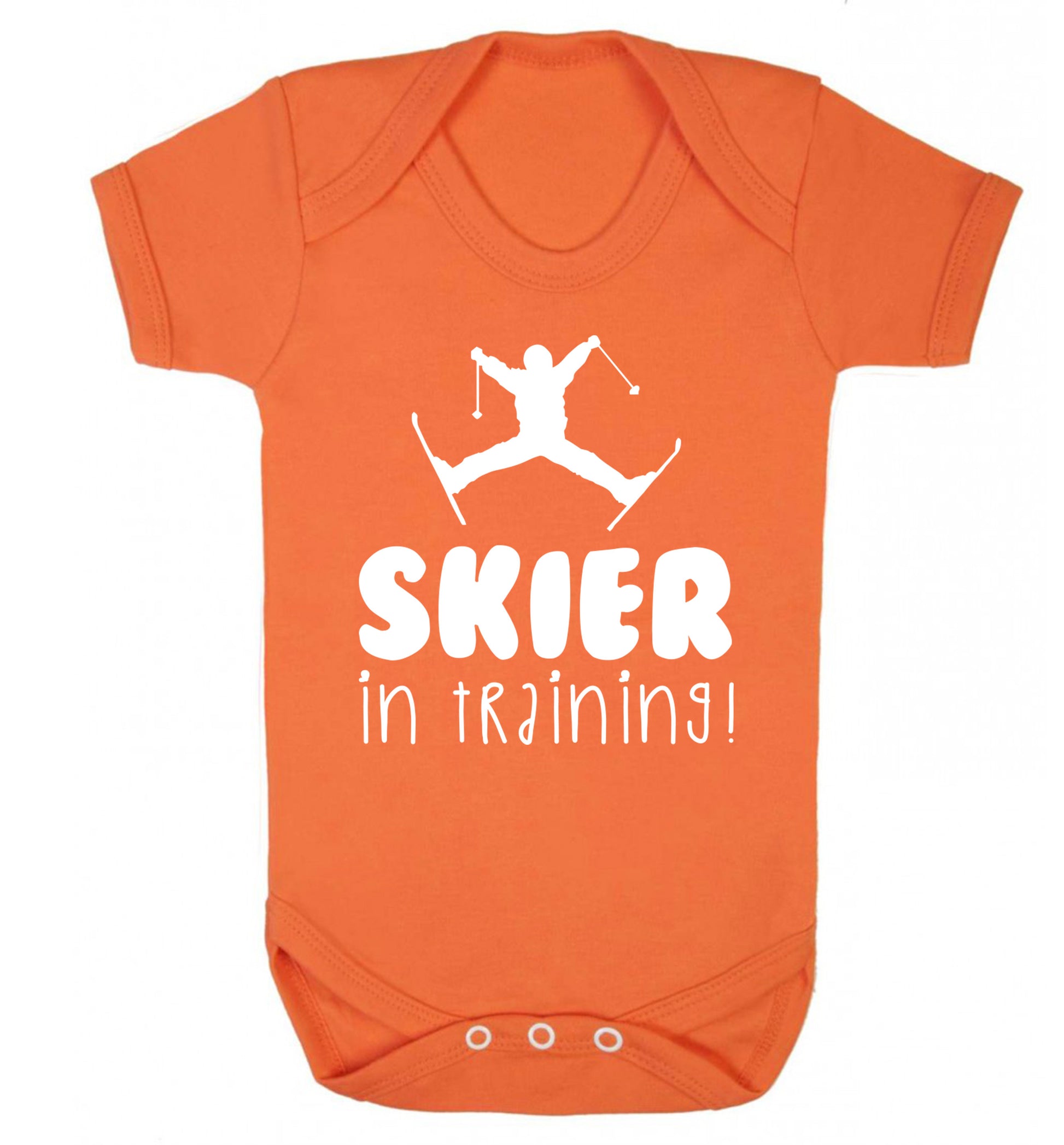 Skier in training Baby Vest orange 18-24 months