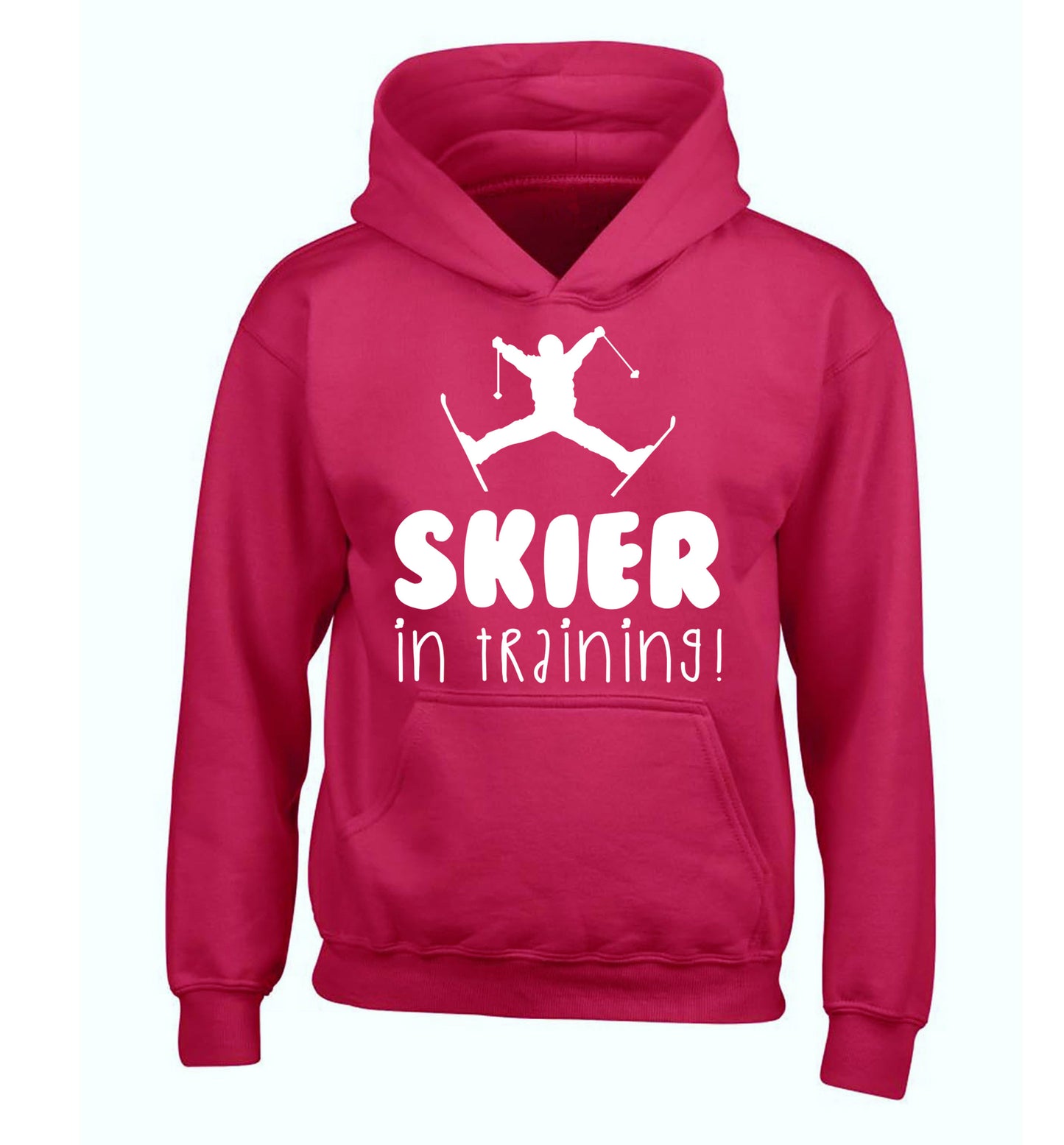 Skier in training children's pink hoodie 12-14 Years