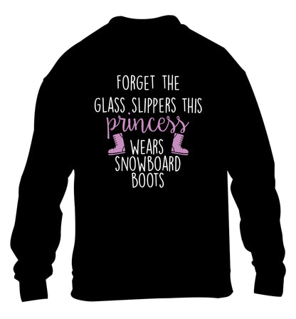 Forget the glass slippers this princess wears snowboard boots children's black sweater 12-14 Years