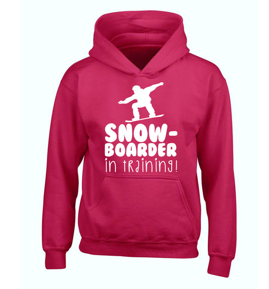 Snowboarder in training children's pink hoodie 12-14 Years
