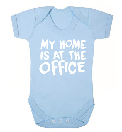 My home is at the office Baby Vest pale blue 18-24 months