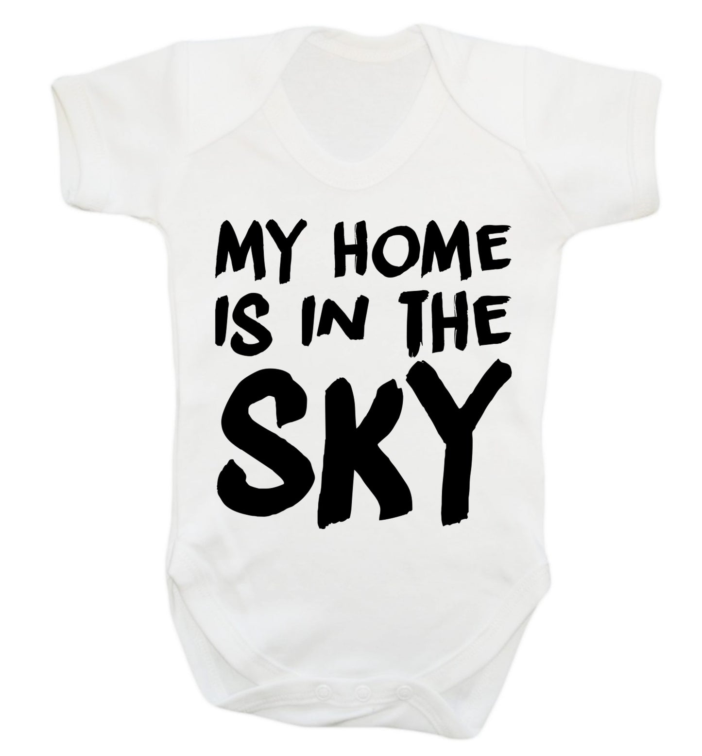 My home is in the sky Baby Vest white 18-24 months