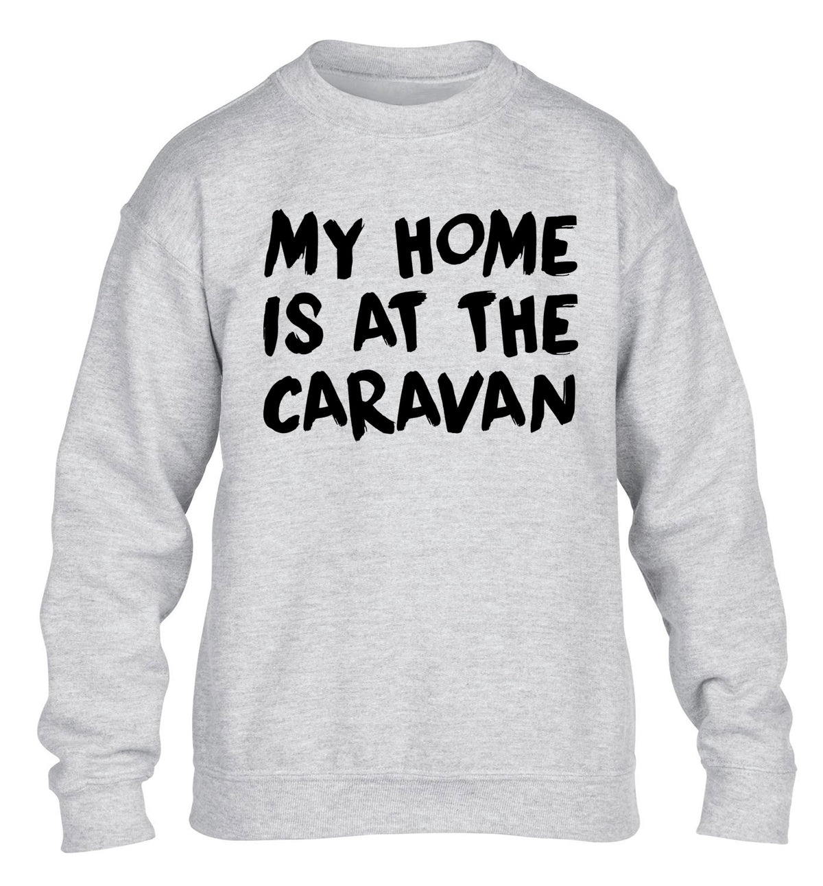 My home is at the caravan children's grey sweater 12-14 Years