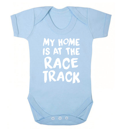 My home is at the race track Baby Vest pale blue 18-24 months