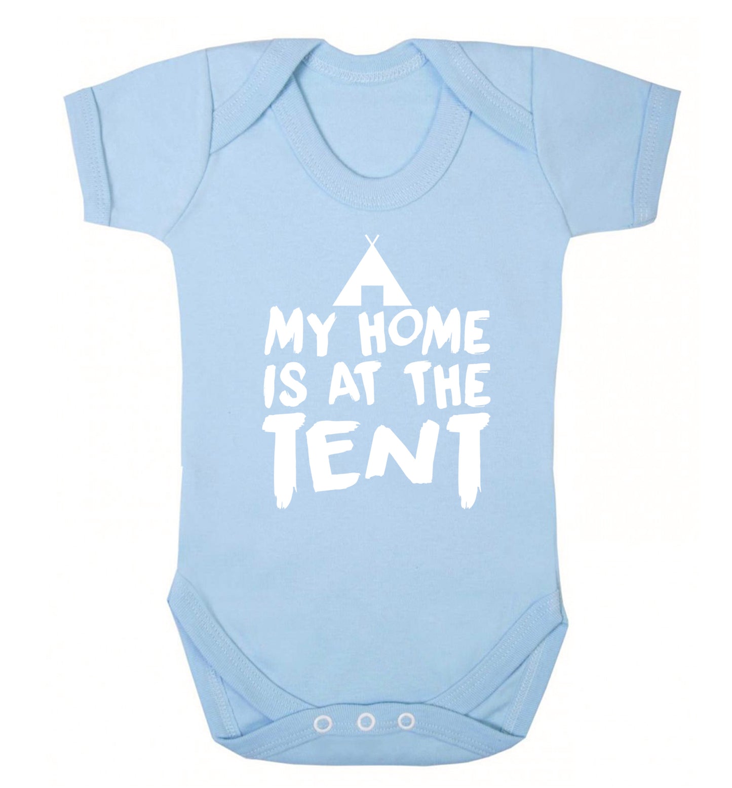 My home is at the tent Baby Vest pale blue 18-24 months