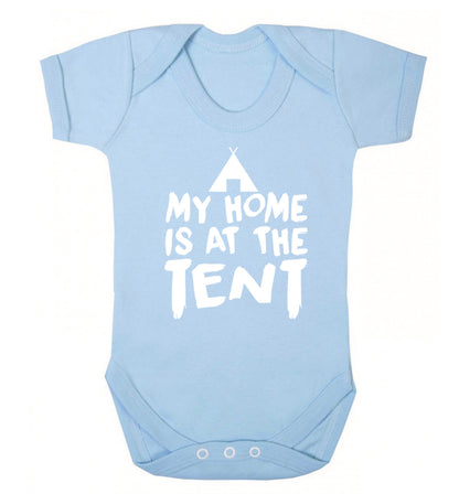 My home is at the tent Baby Vest pale blue 18-24 months