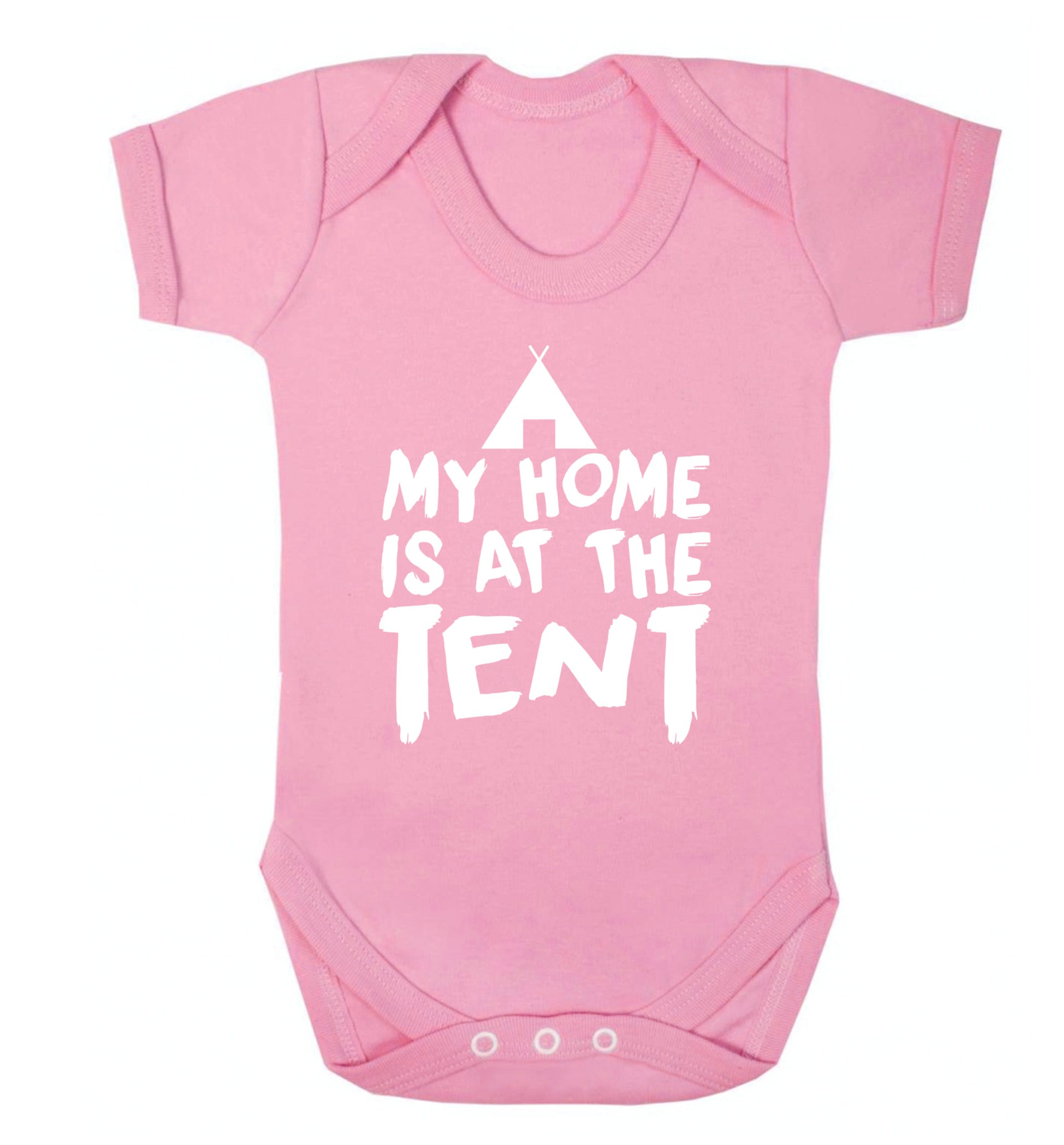 My home is at the tent Baby Vest pale pink 18-24 months