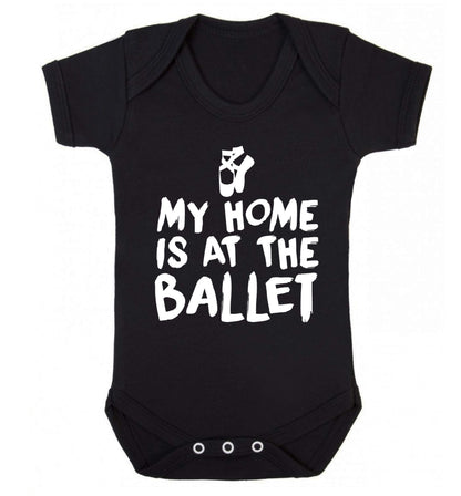 My home is at the ballet Baby Vest black 18-24 months