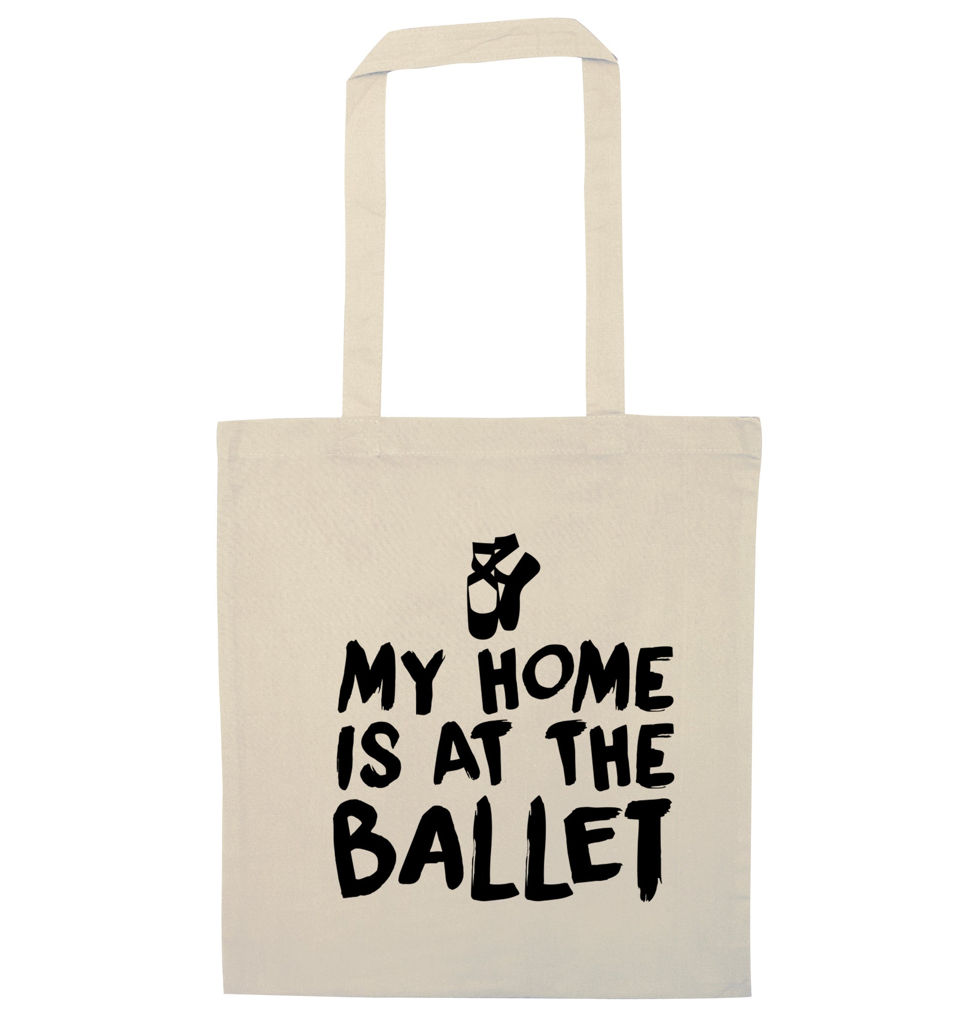 My home is at the dance studio natural tote bag