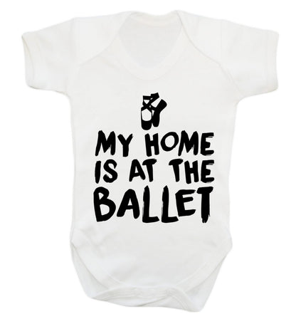 My home is at the ballet Baby Vest white 18-24 months