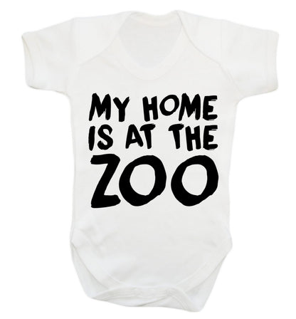 My home is at the zoo Baby Vest white 18-24 months