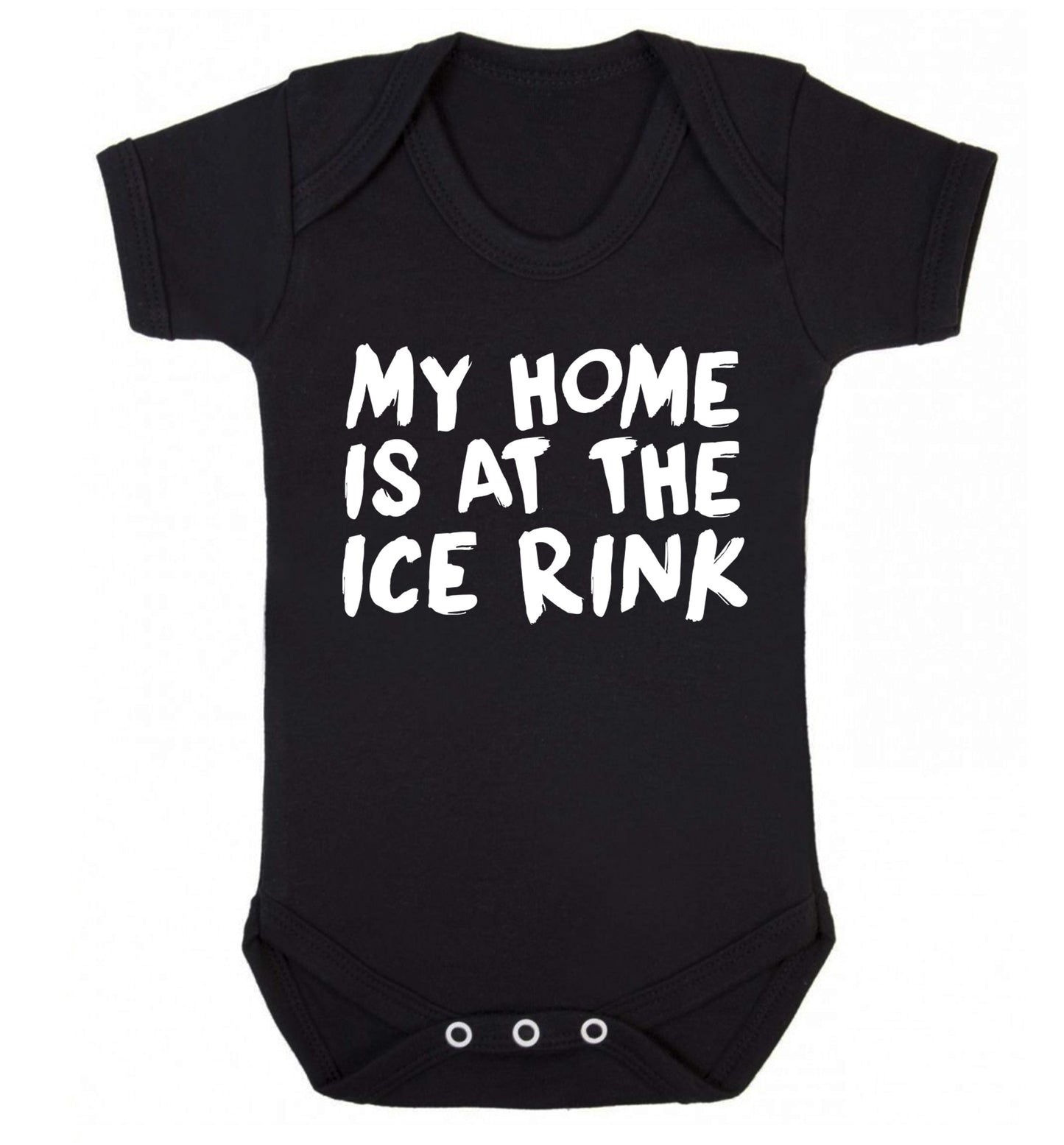 My home is at the ice rink Baby Vest black 18-24 months