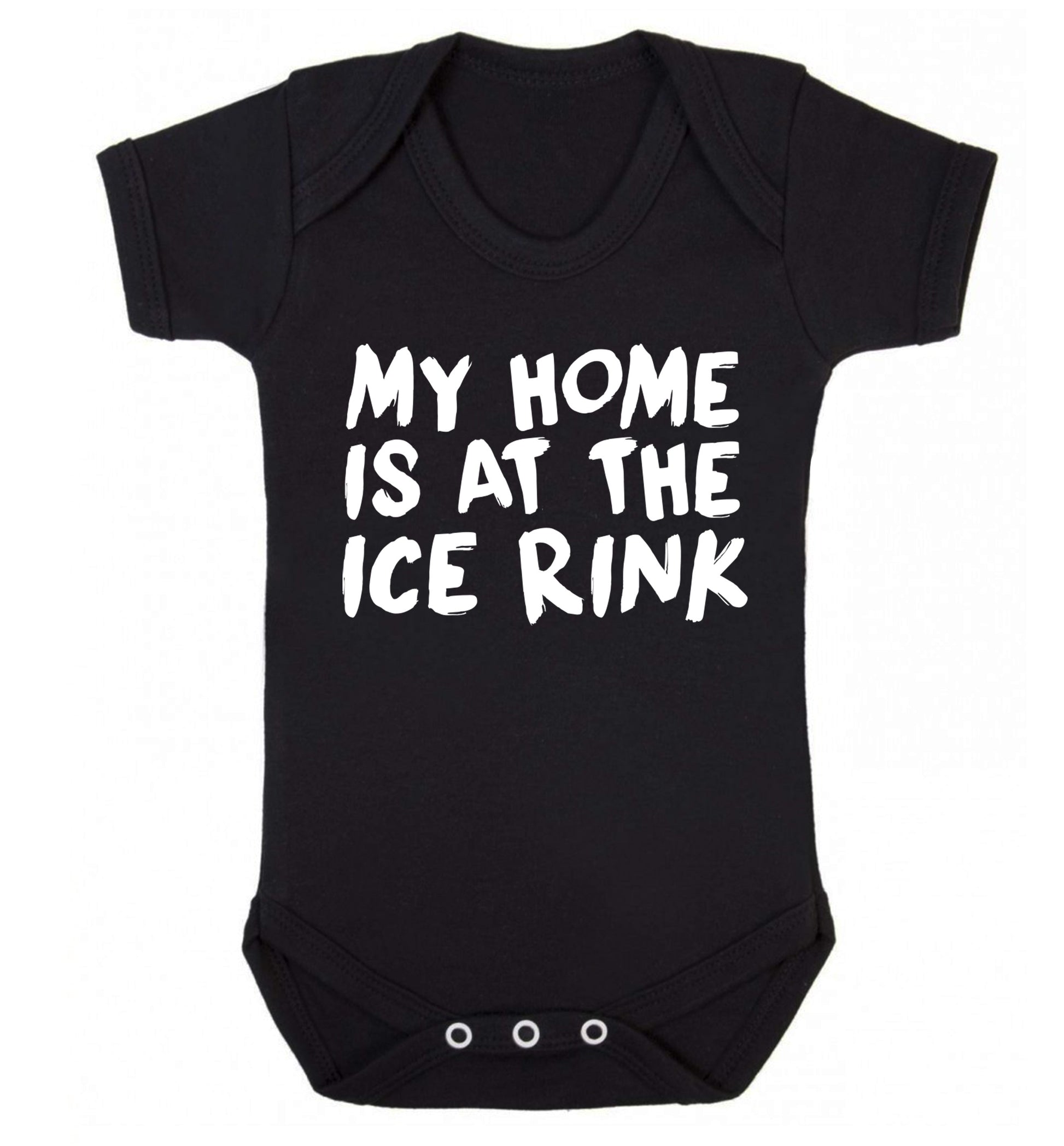 My home is at the ice rink Baby Vest black 18-24 months