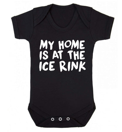 My home is at the ice rink Baby Vest black 18-24 months