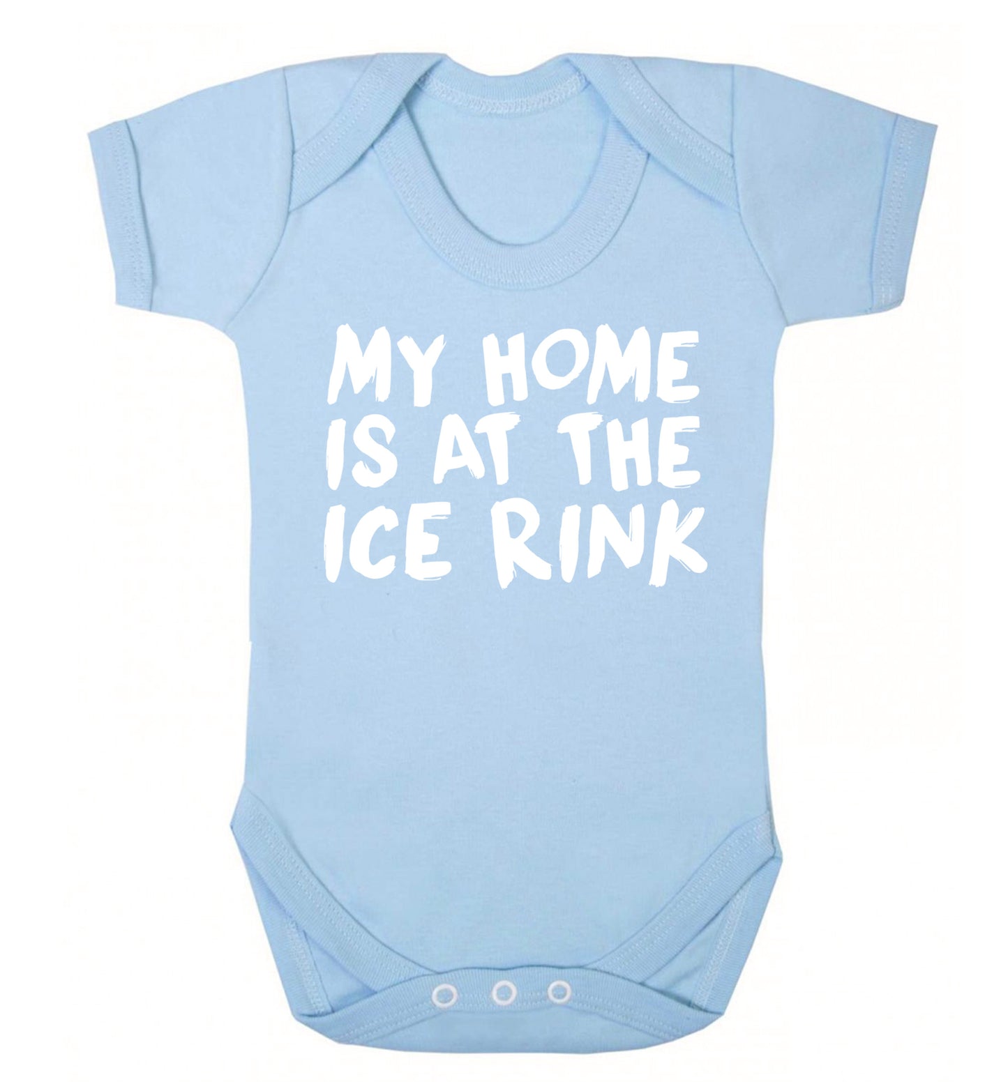 My home is at the ice rink Baby Vest pale blue 18-24 months