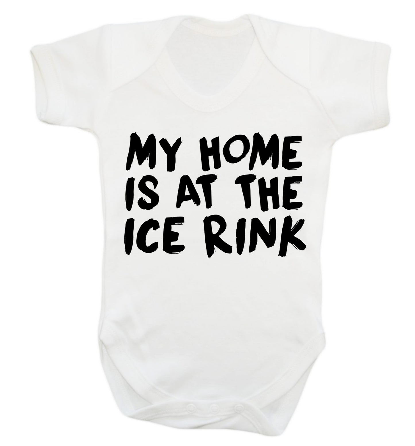 My home is at the ice rink Baby Vest white 18-24 months